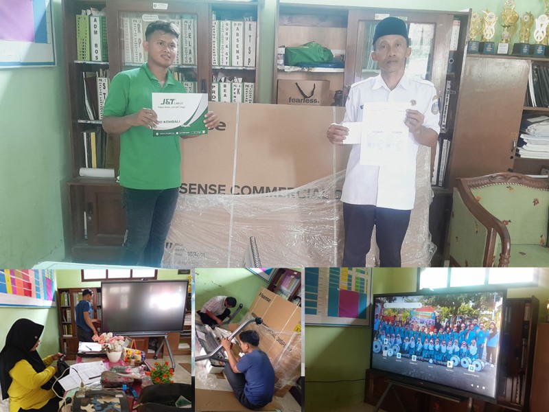 SD Negeri 3 Sumberkolak Menerima Bantuan Papan Interaktif Digital