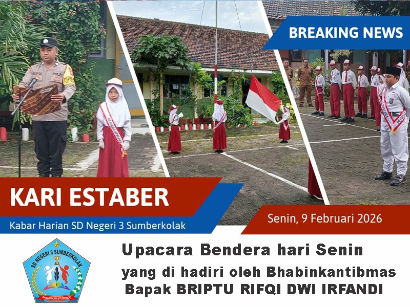 Upacara Bendera Hari Senin di hadiri oleh Bhabinkantibmas